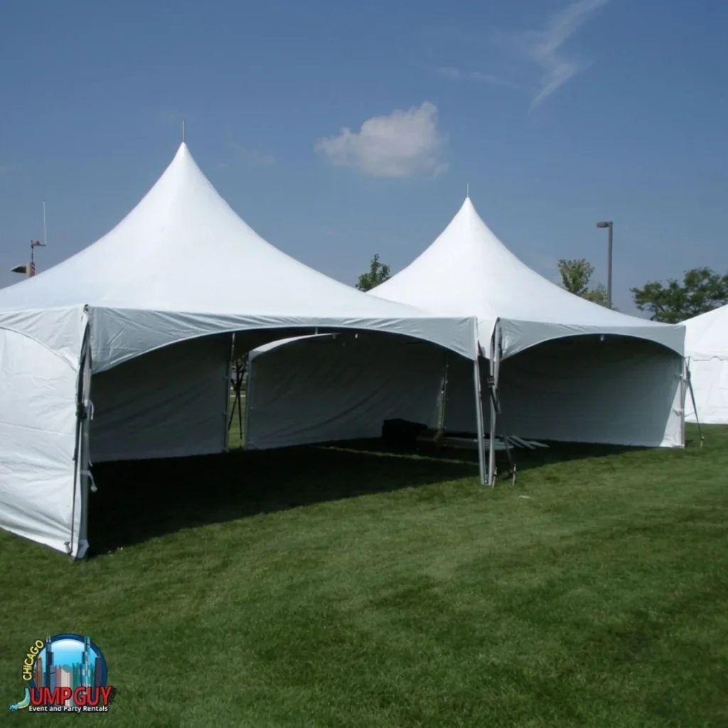 High Peak Frame Tent rental for Des Plaines IL events in ZIP codes 60016 and 60018