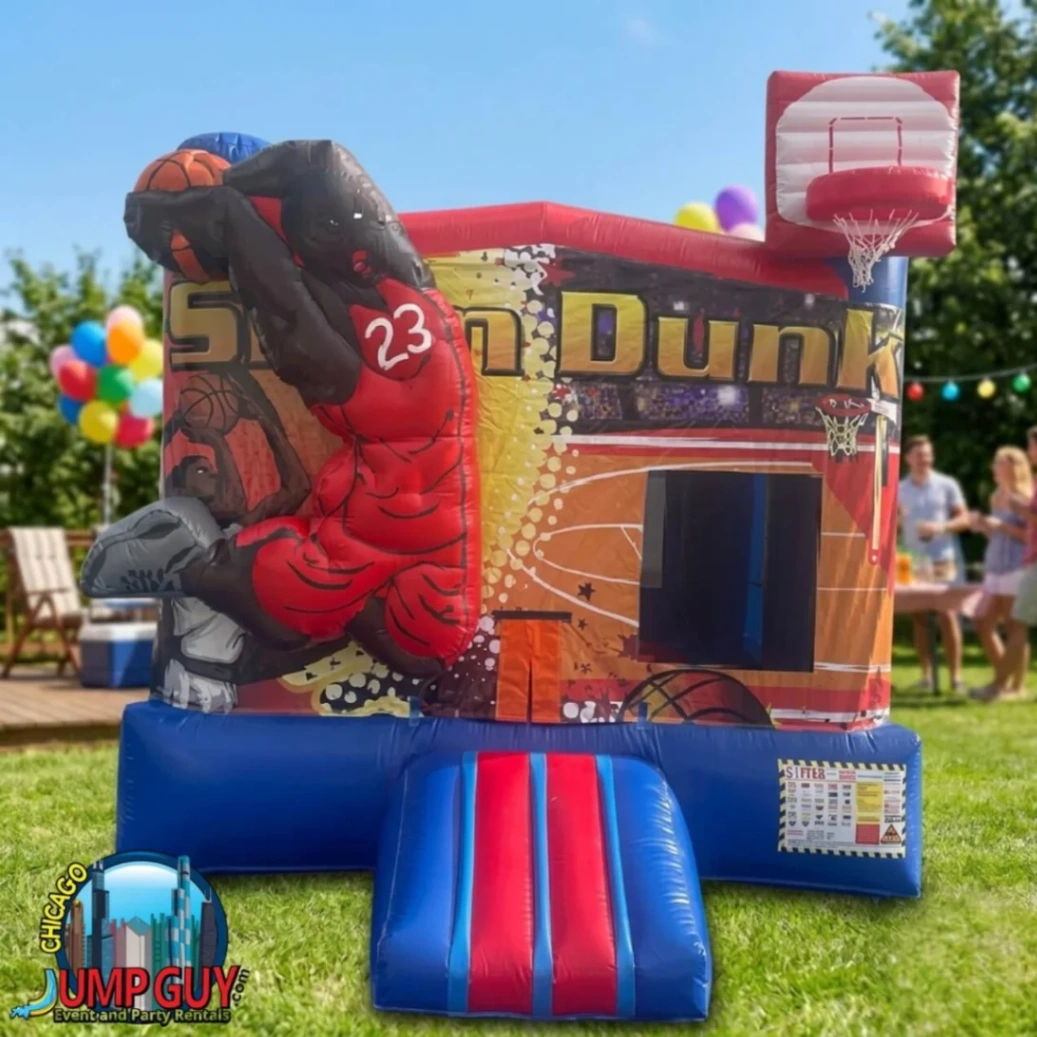 Chicago Basketball Bounce House rental for Des Plaines IL events in ZIP codes 60016 and 60018