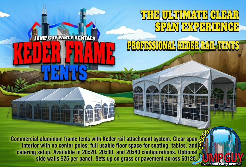 Keder Frame Tent Grid rental for Des Plaines IL events in ZIP codes 60016 and 60018