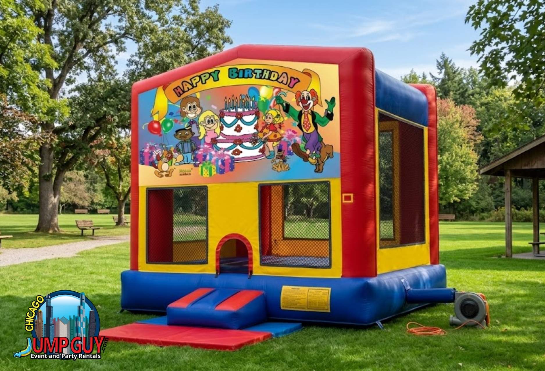 Standard Bounce House Grid rental for Des Plaines IL events in ZIP codes 60016 and 60018